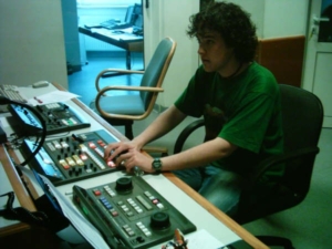 Our Spanish trainee in local TV station, March - June 2005