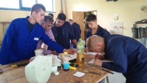 Romanian trainees of carpentry, summer 2015